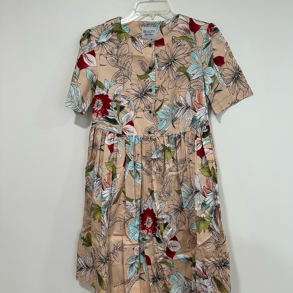 Floral Short Sleeve Dress